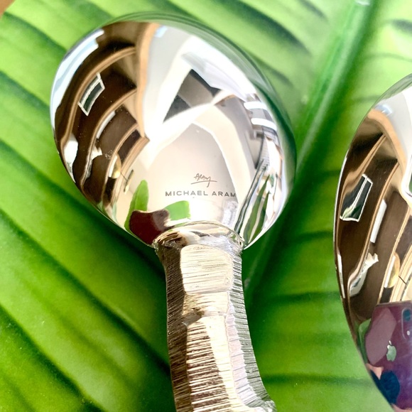 Michael Aram Silver Rock Serving set new in box - Picture 8 of 12